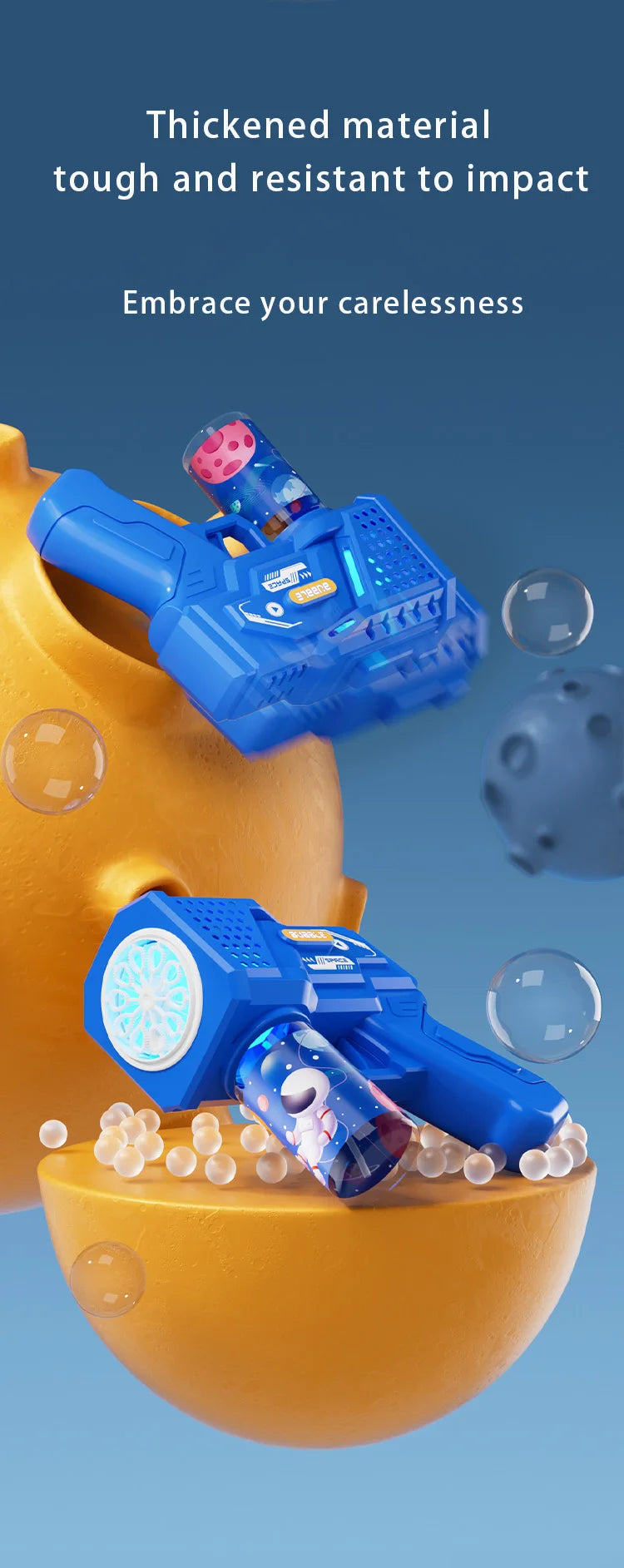 10-Hole Automatic Gatling Bubble Blaster for Kids - 13