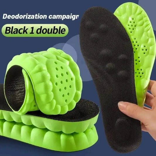 4D Cloud Comfort Sports Insoles for Shock Absorption