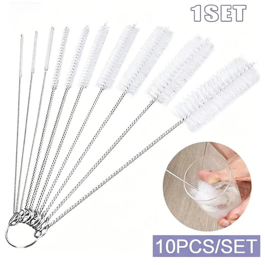 10-Piece Multi-Size Precision Cleaning Brush Set