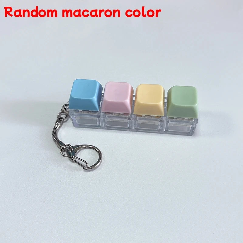 Mechanical Keyboard Fidget Keychain Stress Reliever