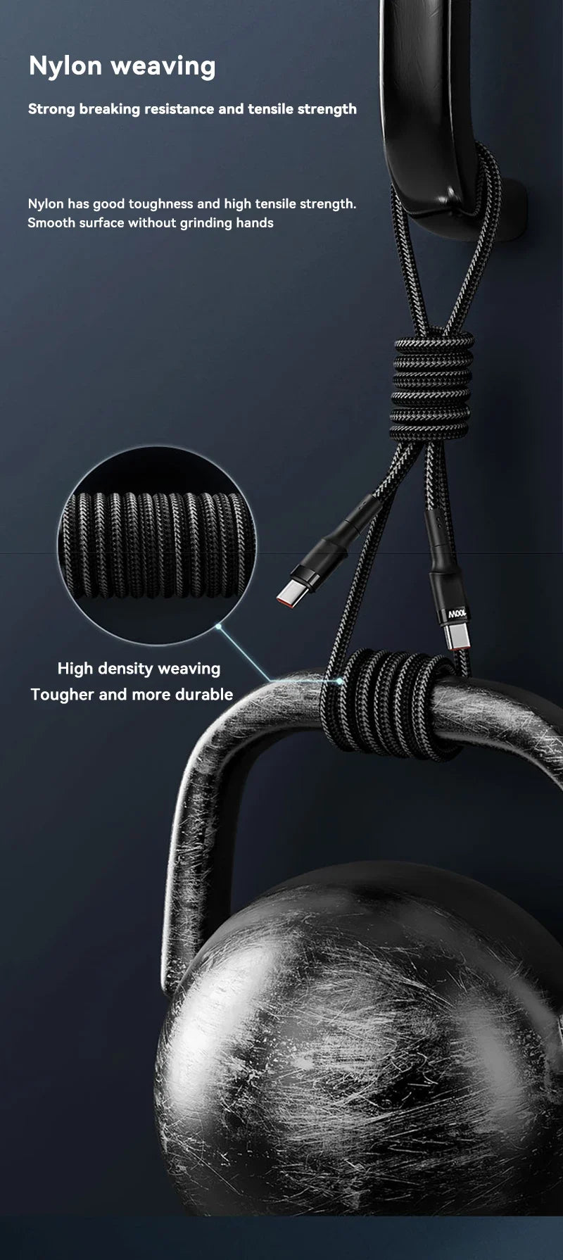 120W USB-C to USB-C Fast Charging Cable