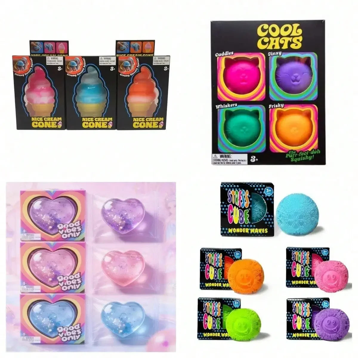 100-Piece Surprise Squishy Fidget Toy Collection