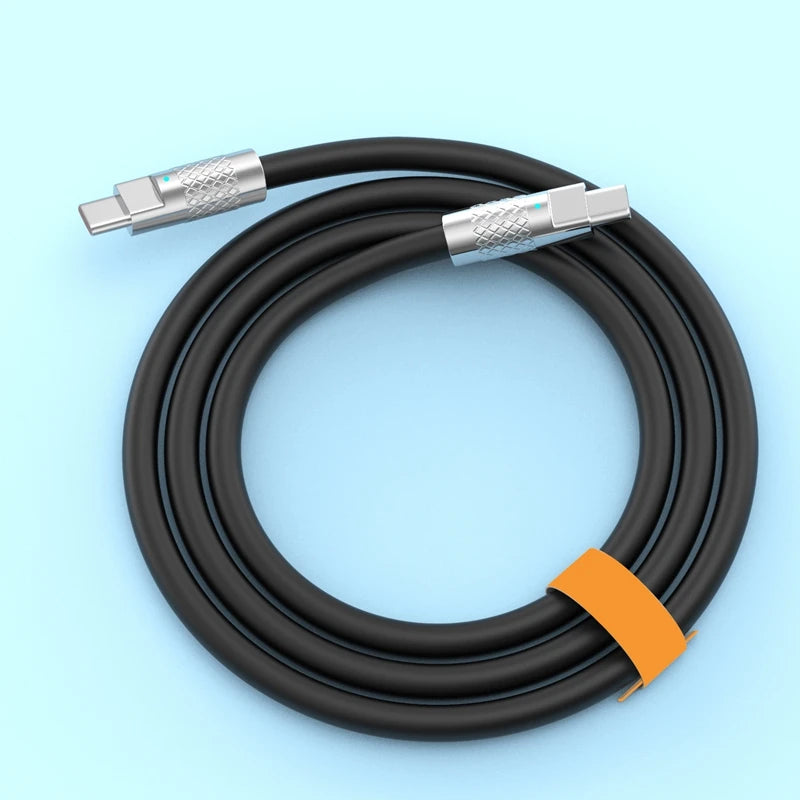 120W Super Fast Charging USB-C to USB-C Liquid Silicone Cable