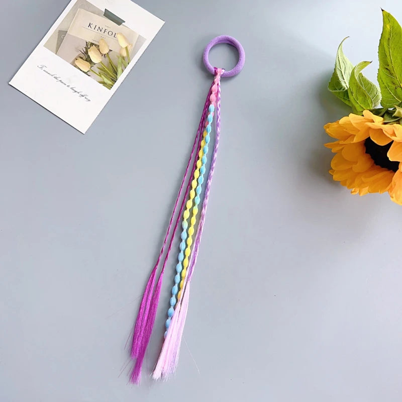 Braided Wig Ponytail Hair Ties for Girls