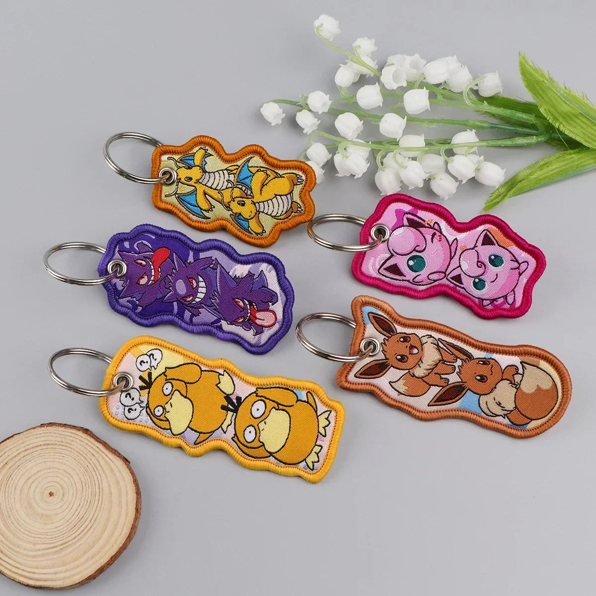 Cute Cartoon Monster Keychain for Keys and Bags