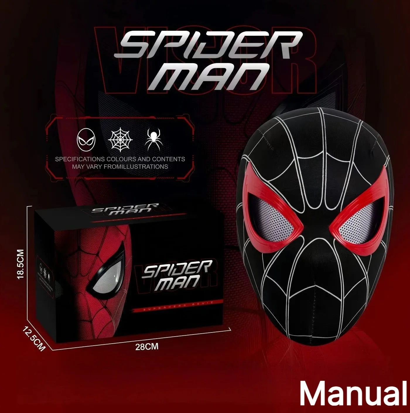 Interactive Hero Mask with Chin-Operable Blinking Eyes - 19