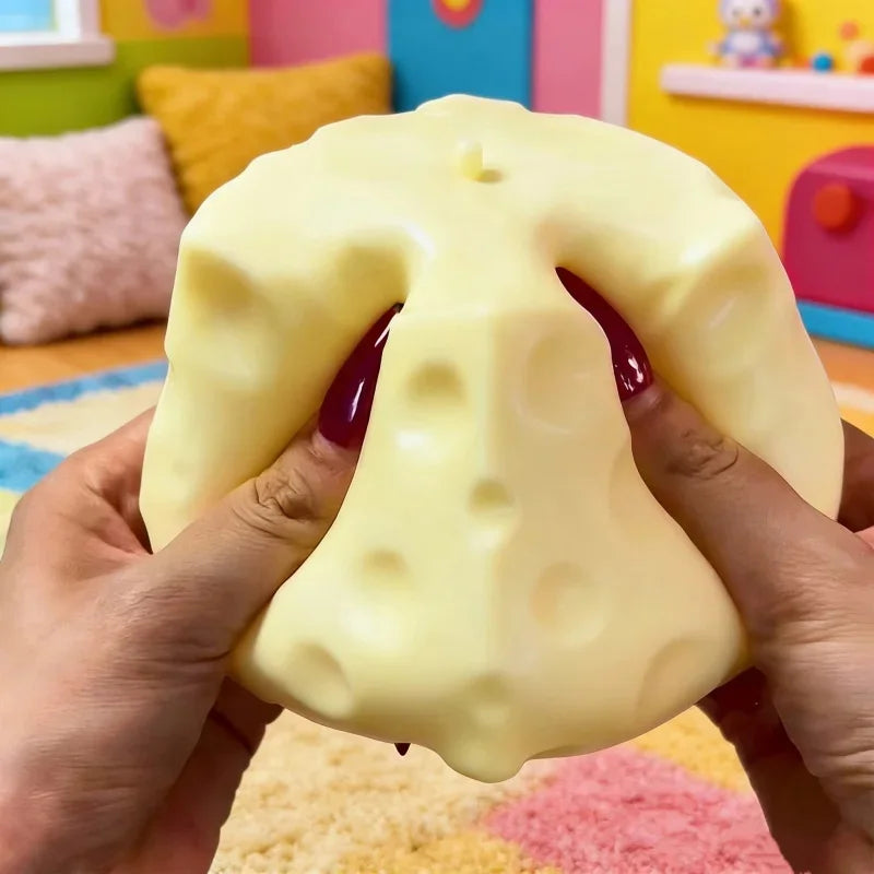 Large Cheese Squeeze Stress Relief Fidget Toy