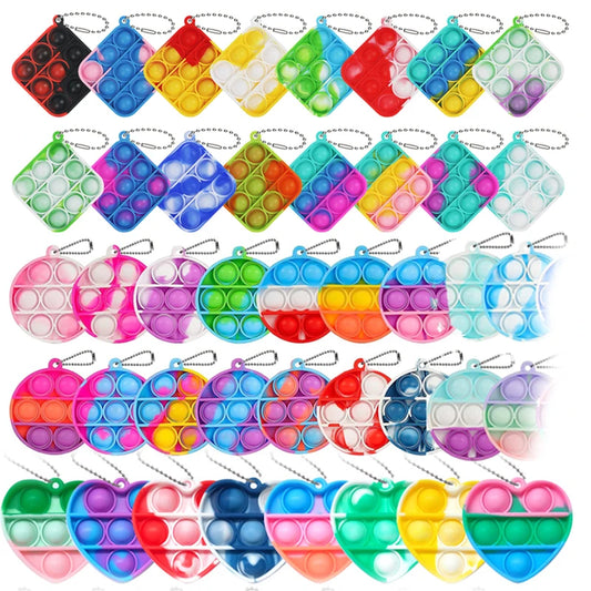 Sensory Pop Fidget Keychains for Stress Relief