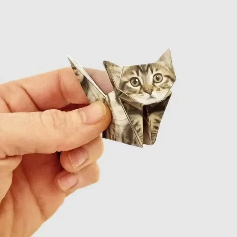 50pc DIY Cat Origami Paper Craft Set for Kids - 4