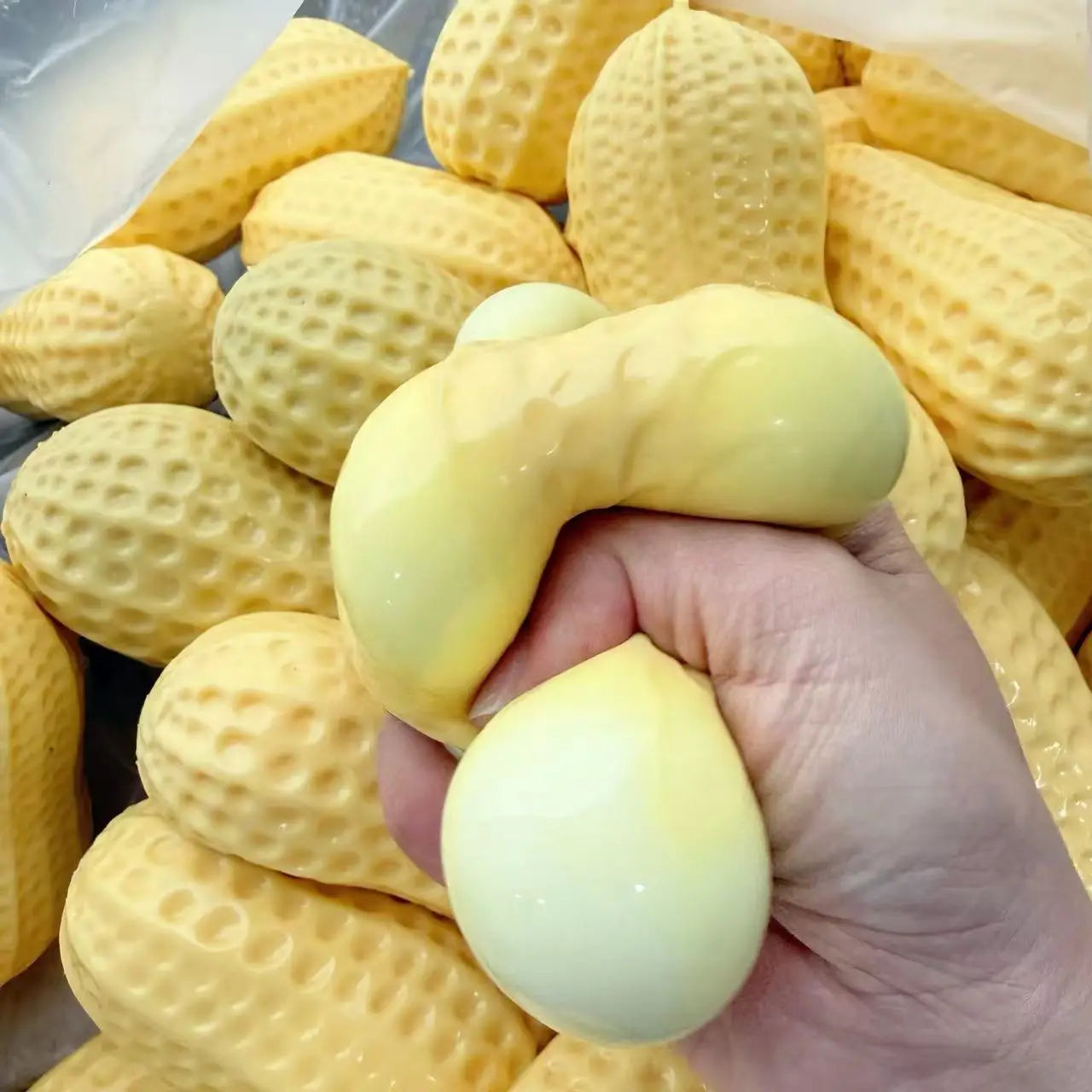 Large Peanut Slow-Rebound Stress Relief Squeeze Toy - 3