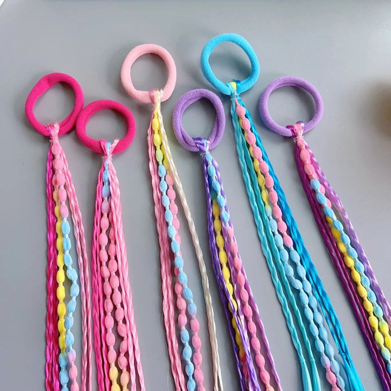 Braided Wig Ponytail Hair Ties for Girls - 8