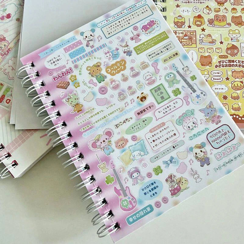 Kawaii Japanese Style Decorative Sticker Book for DIY Journals