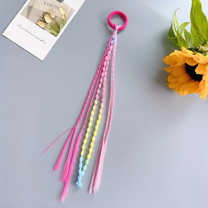 Braided Wig Ponytail Hair Ties for Girls
