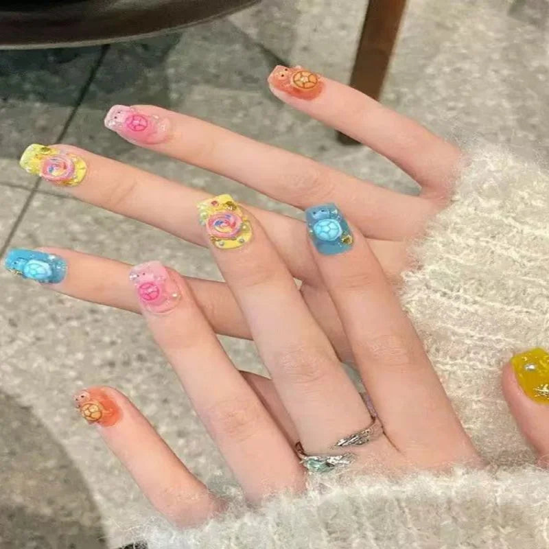 Glow in the Dark Mini Turtle Nail Art Charms