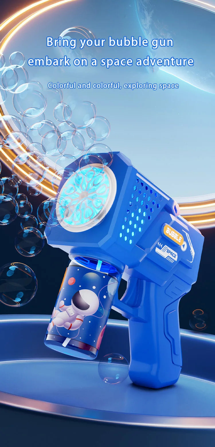 10-Hole Automatic Gatling Bubble Blaster for Kids - 7