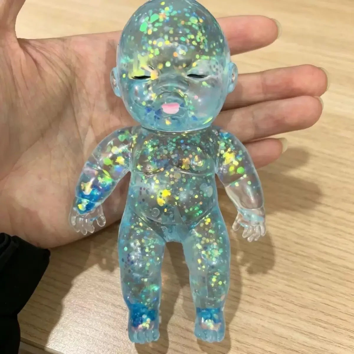 Glitter Baby Squeeze Toy for Stress Relief and Anxiety