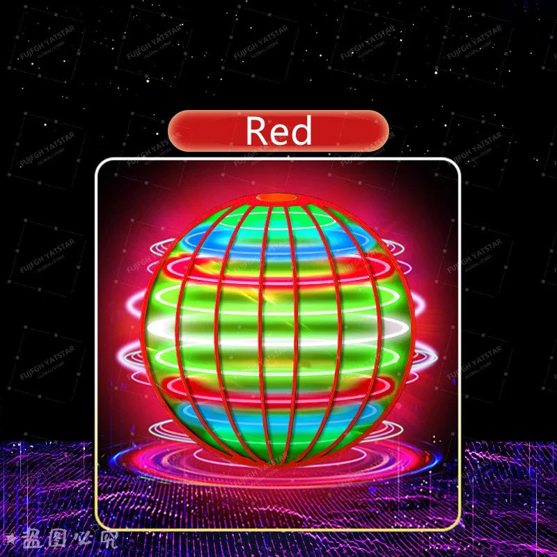 Hand-Controlled LED Flying Spinner Globe for Kids and Adults
