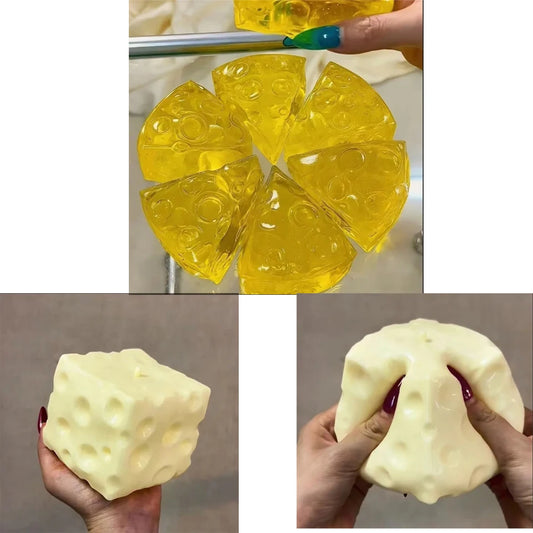 Jumbo Cheese Stress Relief Fidget Toy
