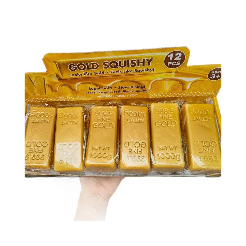 Gold Bar Stress Relief Squishy Toy - 6