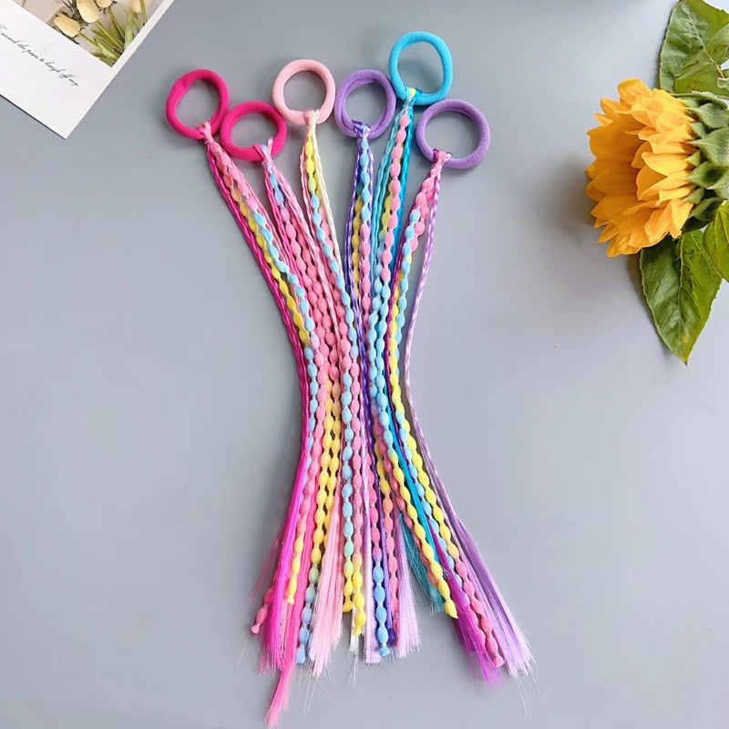Braided Wig Ponytail Hair Ties for Girls