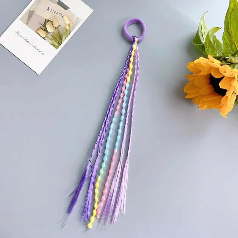 Braided Wig Ponytail Hair Ties for Girls - 11