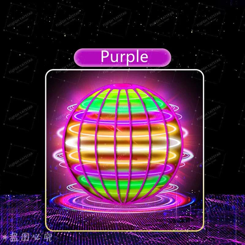 Hand-Controlled LED Flying Spinner Globe for Kids and Adults - 8