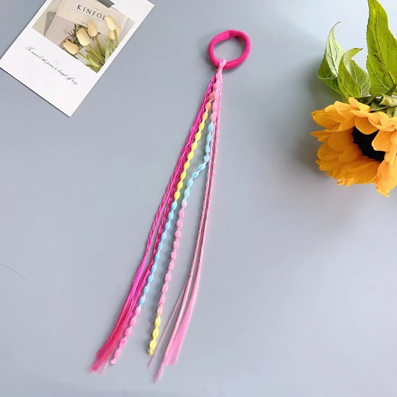 Braided Wig Ponytail Hair Ties for Girls
