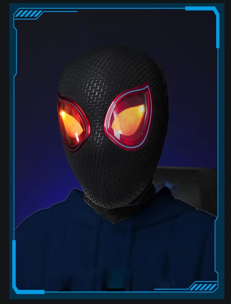 Interactive Miles Morales Mask with Remote Control Movable Eyes - 19