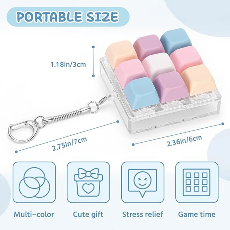 Mechanical Keyboard Fidget Keychain Stress Reliever